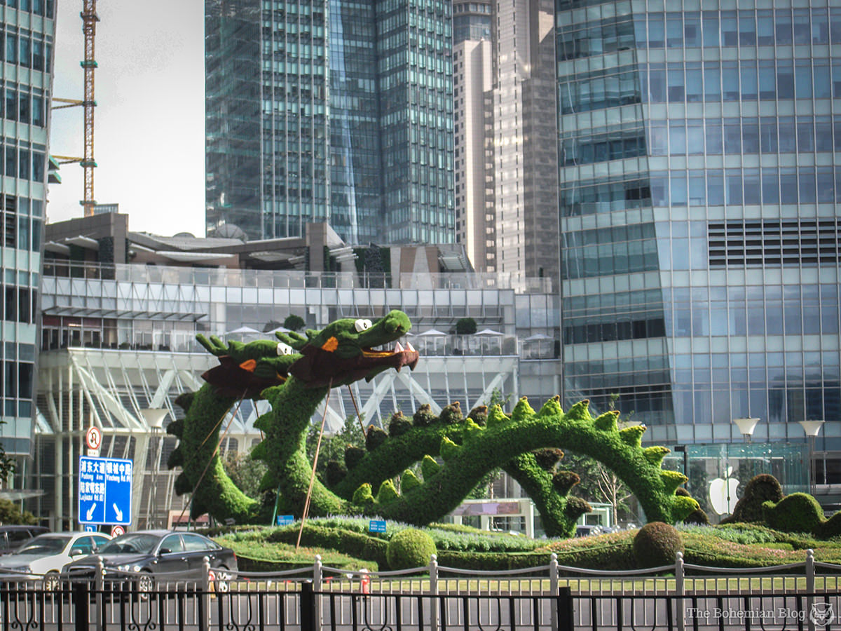 Public art in Shanghai, China.