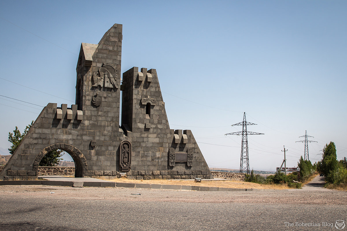 Gates of Goris (Sevada Zakaryan, 2001). Goris, Armenia.