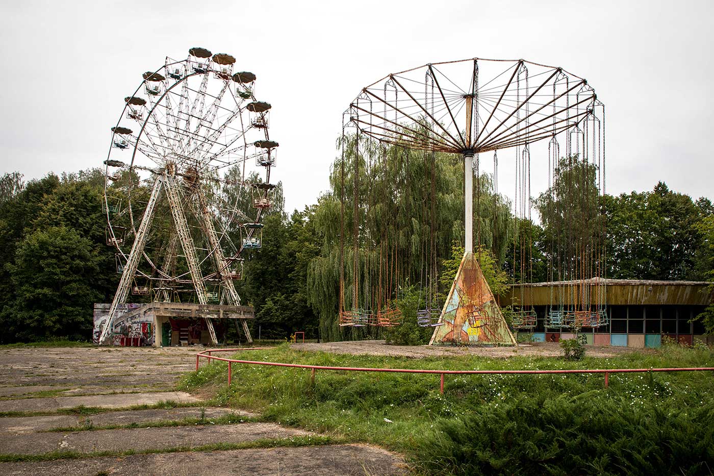 Abandoned Soviet Amusement Park in Elektrėnai, Lithuania.