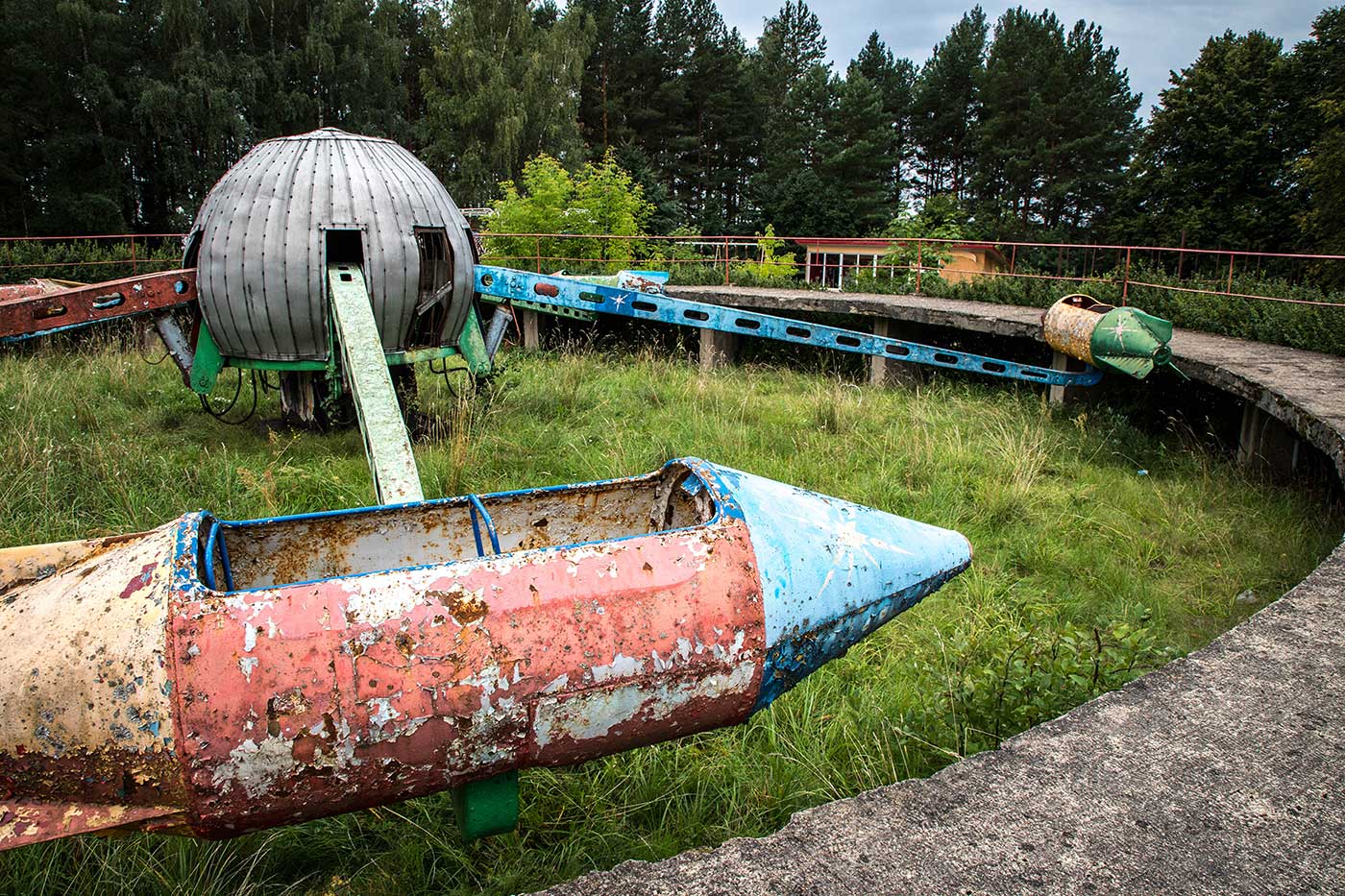 Abandoned Soviet Amusement Park in Elektrėnai, Lithuania.