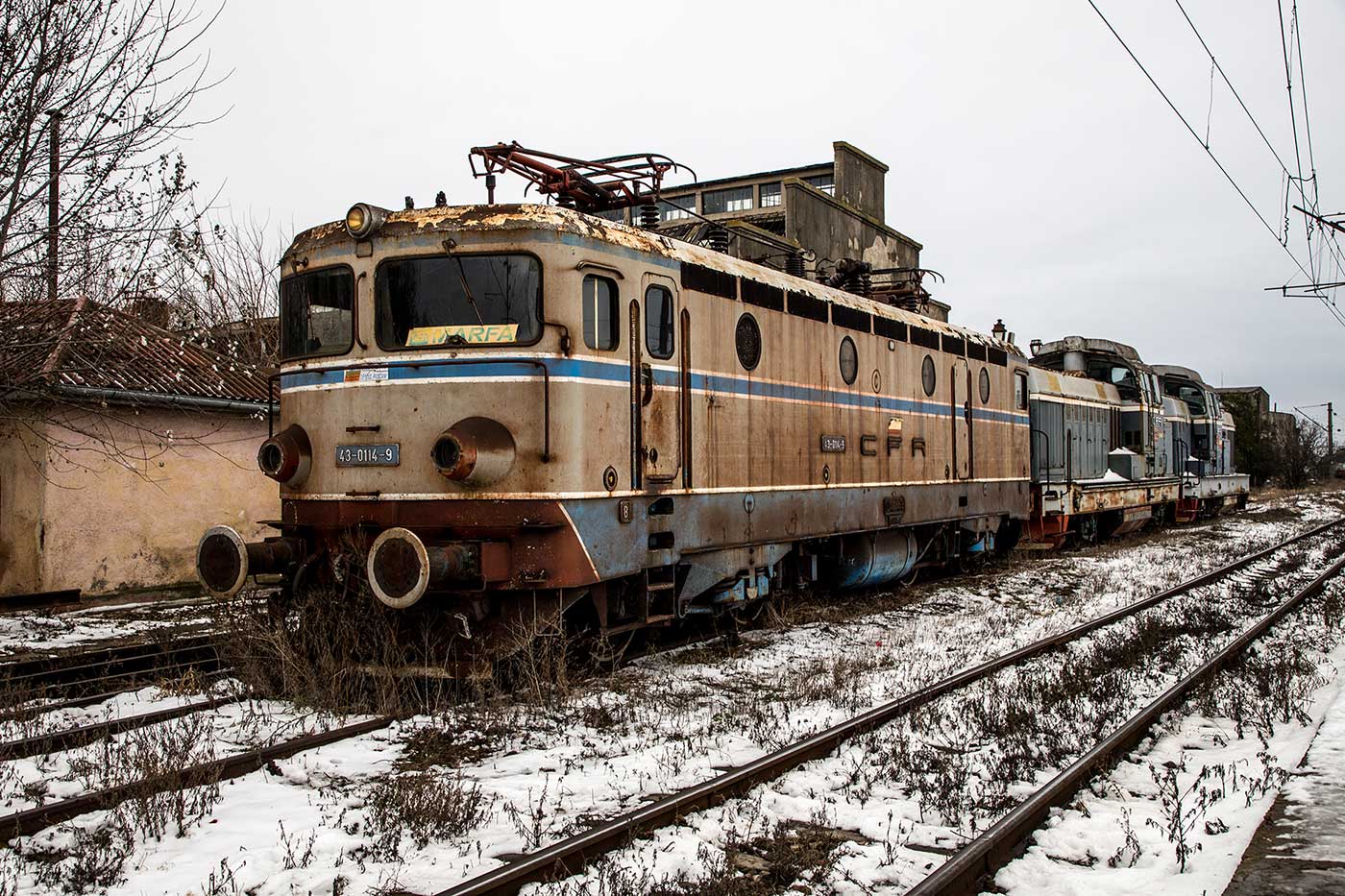 Either an ASEA B-model, or an LE 3400 locomotive, the local variant of the JŽ 441 produced by Rade Končar and MIN Niš.