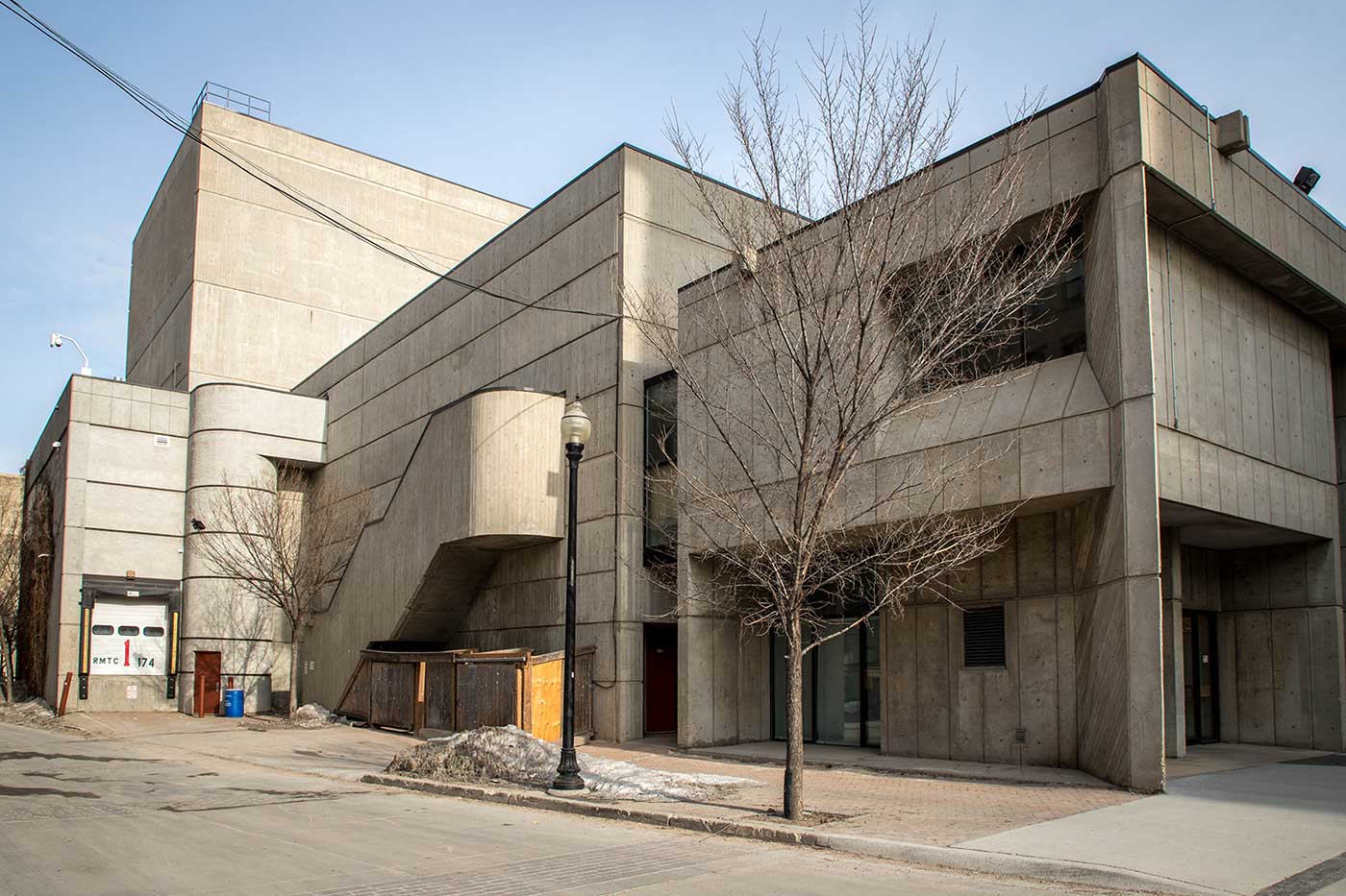Royal Manitoba Theatre Centre, by architects Robert Kirby (lead) and Allan Waisman, for the Number Ten Architectural Group. 1969-70.