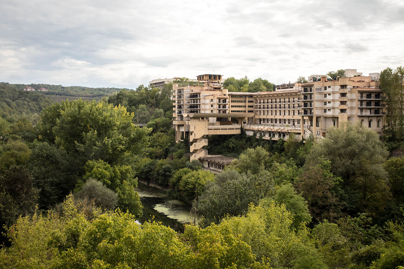 The last photograph I took of Interhotel Veliko Turnovo, in September 2022.