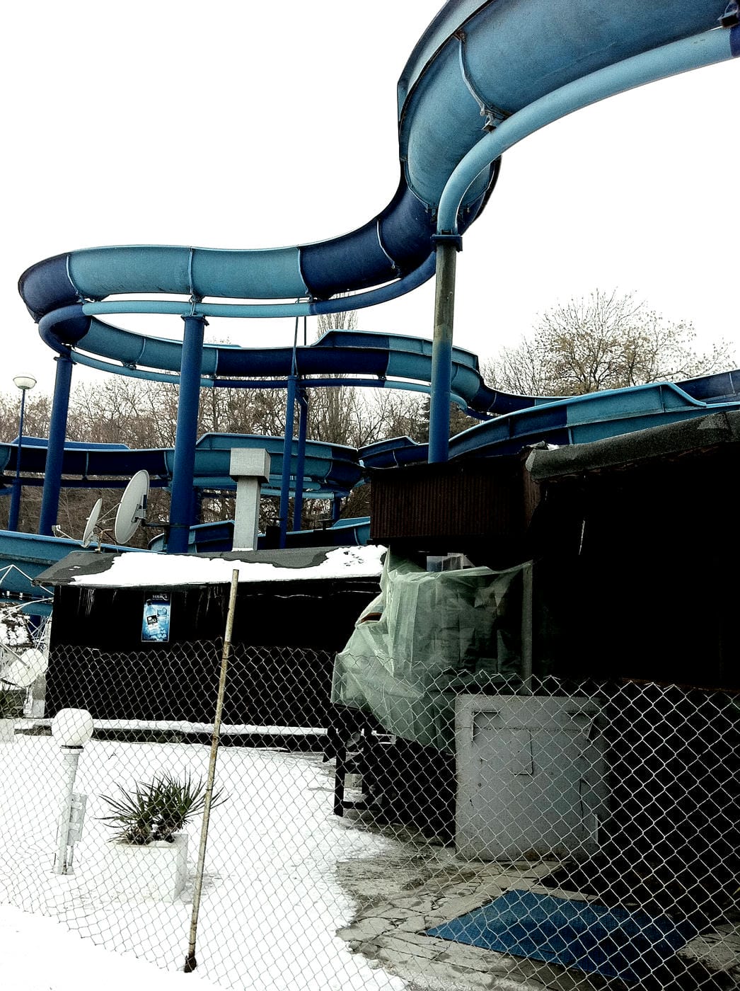 Bulgarian Black Sea beach resort in the winter