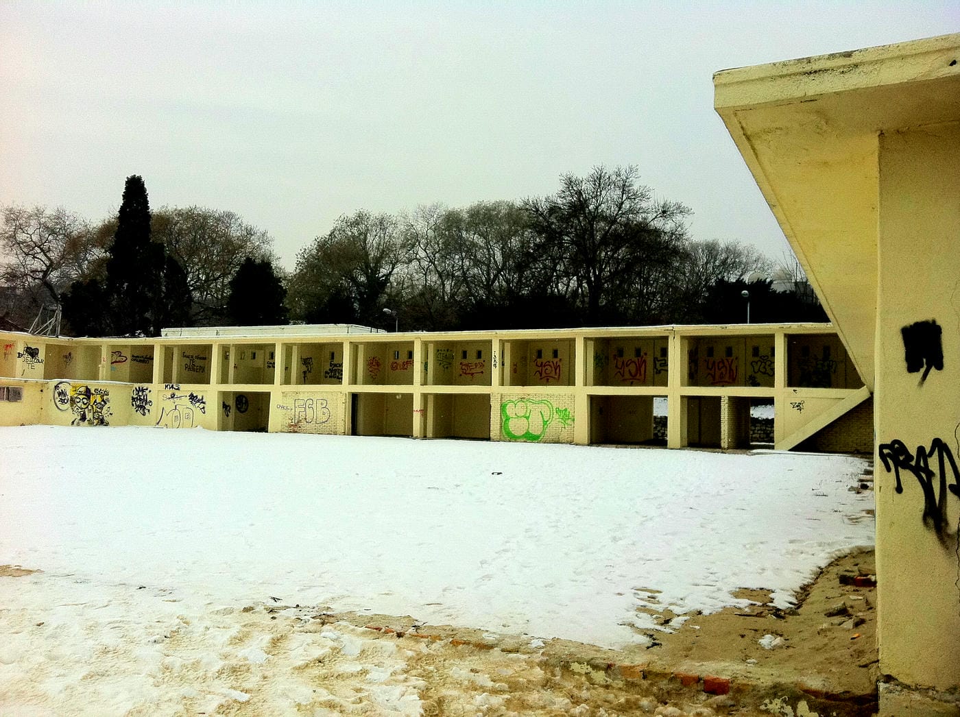 Bulgarian Black Sea beach resort in the winter
