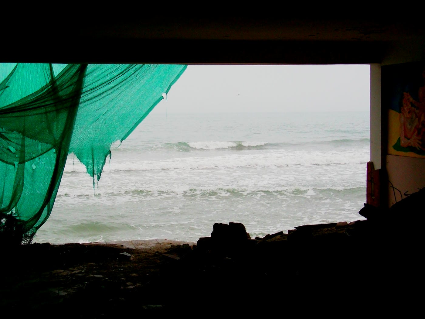 Bulgarian Black Sea beach resort in the winter